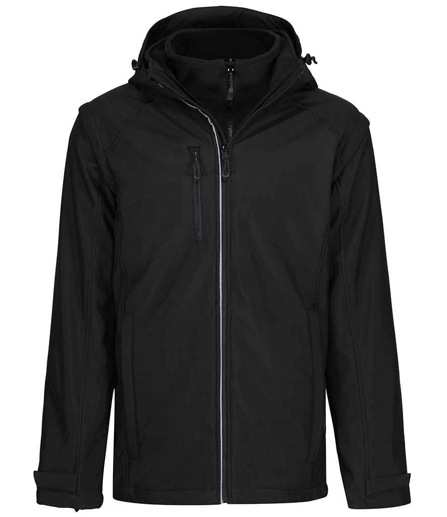 Regatta Erasmus 4-in-1 Soft Shell Jacket | Black/Black - Regatta Professional - Lancashire Teamwear