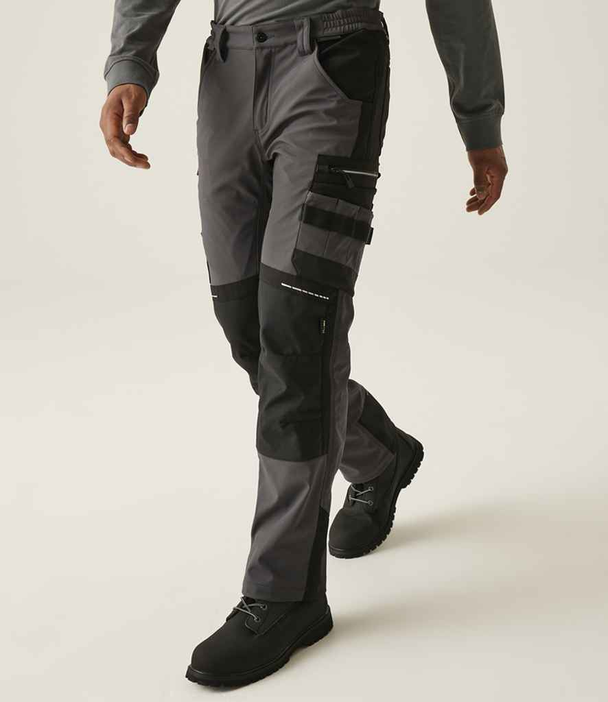 Regatta 4TEX Stretch Holster Trousers | Slate Grey/Black - Regatta Professional - Lancashire Teamwear