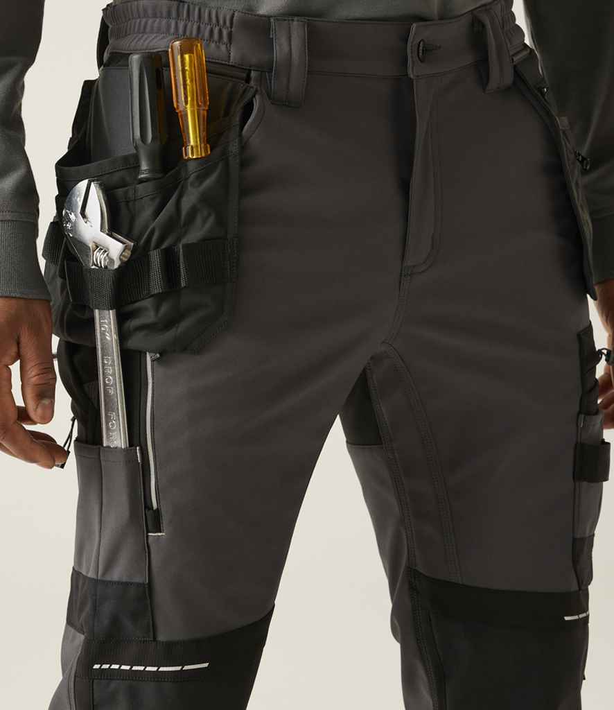 Regatta 4TEX Stretch Holster Trousers | Slate Grey/Black - Regatta Professional - Lancashire Teamwear