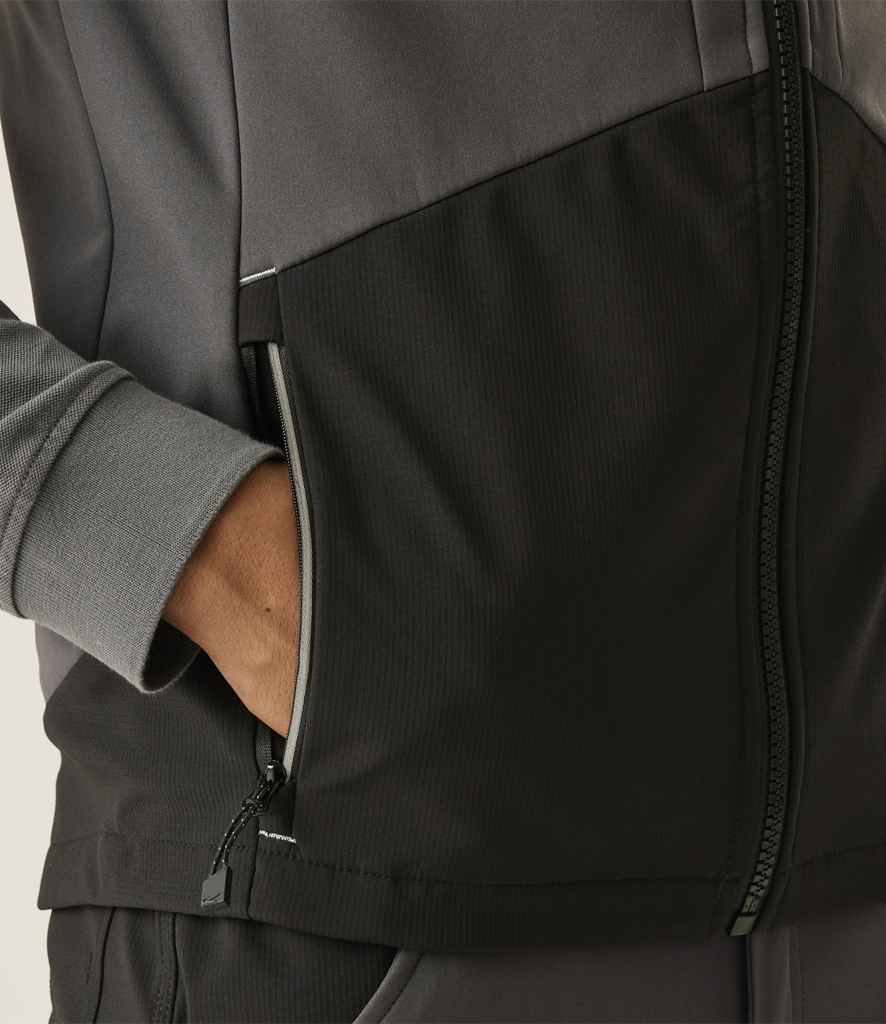 Regatta 4TEX Stretch Three Layer Soft Shell Bodywarmer | Slate Grey/Black - Regatta Professional Gilet - Lancashire Teamwear