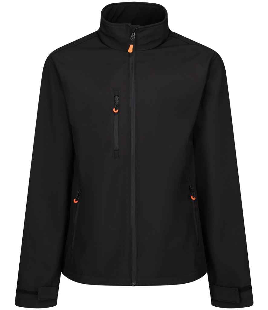 Regatta Thermogen Powercell 5000 Heated Soft Shell Jacket Black/Magma Orange
