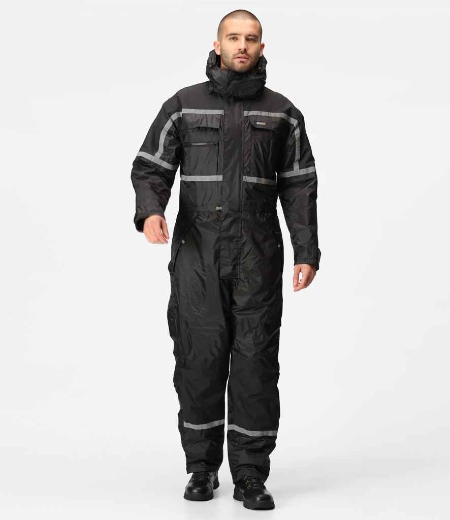 Regatta Pro Waterproof Insulated Coverall | Black - Regatta Professional - Lancashire Teamwear