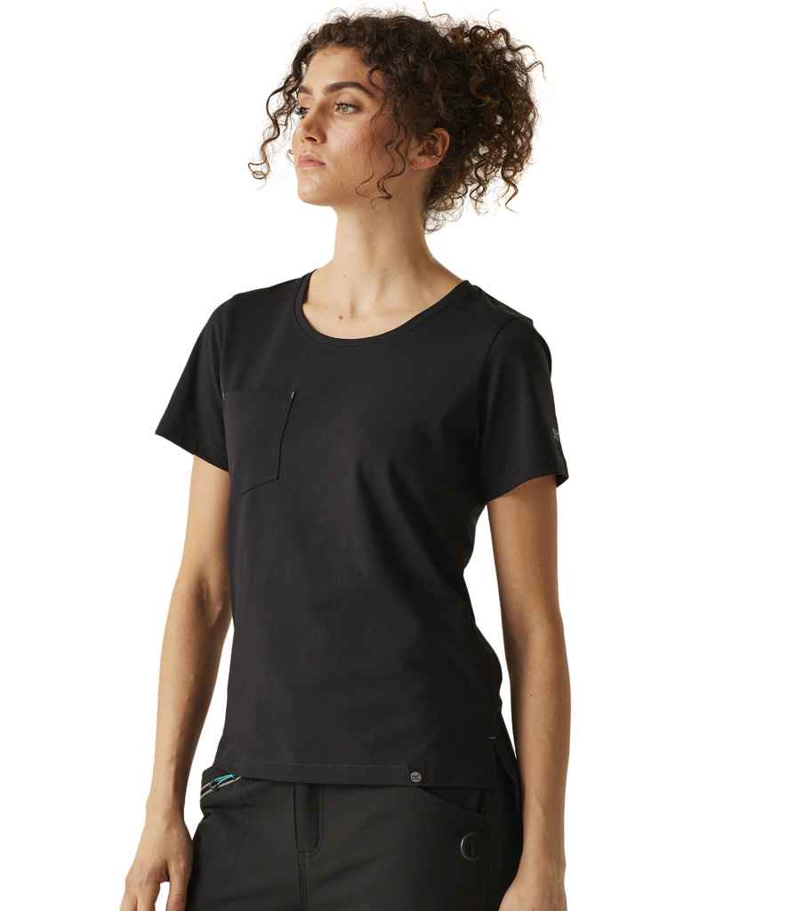Regatta Ladies Ada Cotton Stretch T-Shirt | Black - Regatta Professional - Lancashire Teamwear