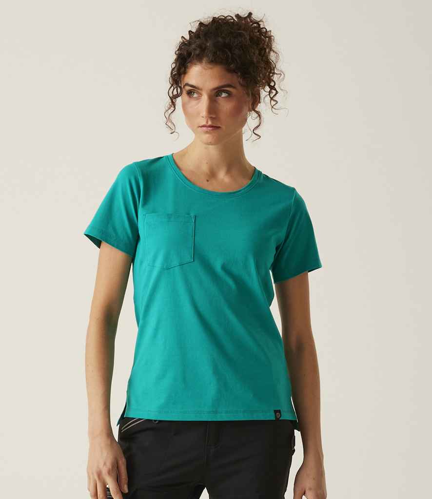 Regatta Ladies Ada Cotton Stretch T-Shirt | Wilderness Green - Regatta Professional - Lancashire Teamwear