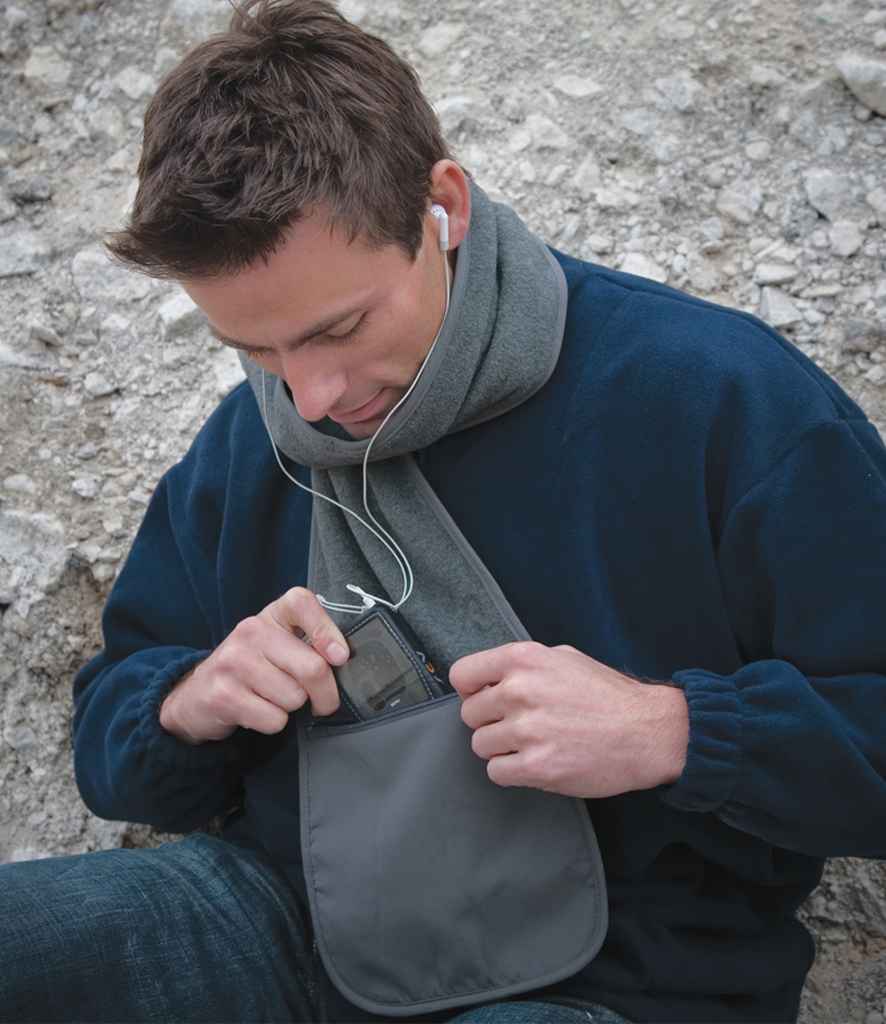 Result Polartherm™ Scarf with Zip Pocket | Grey - Result Winter Essentials - Lancashire Teamwear