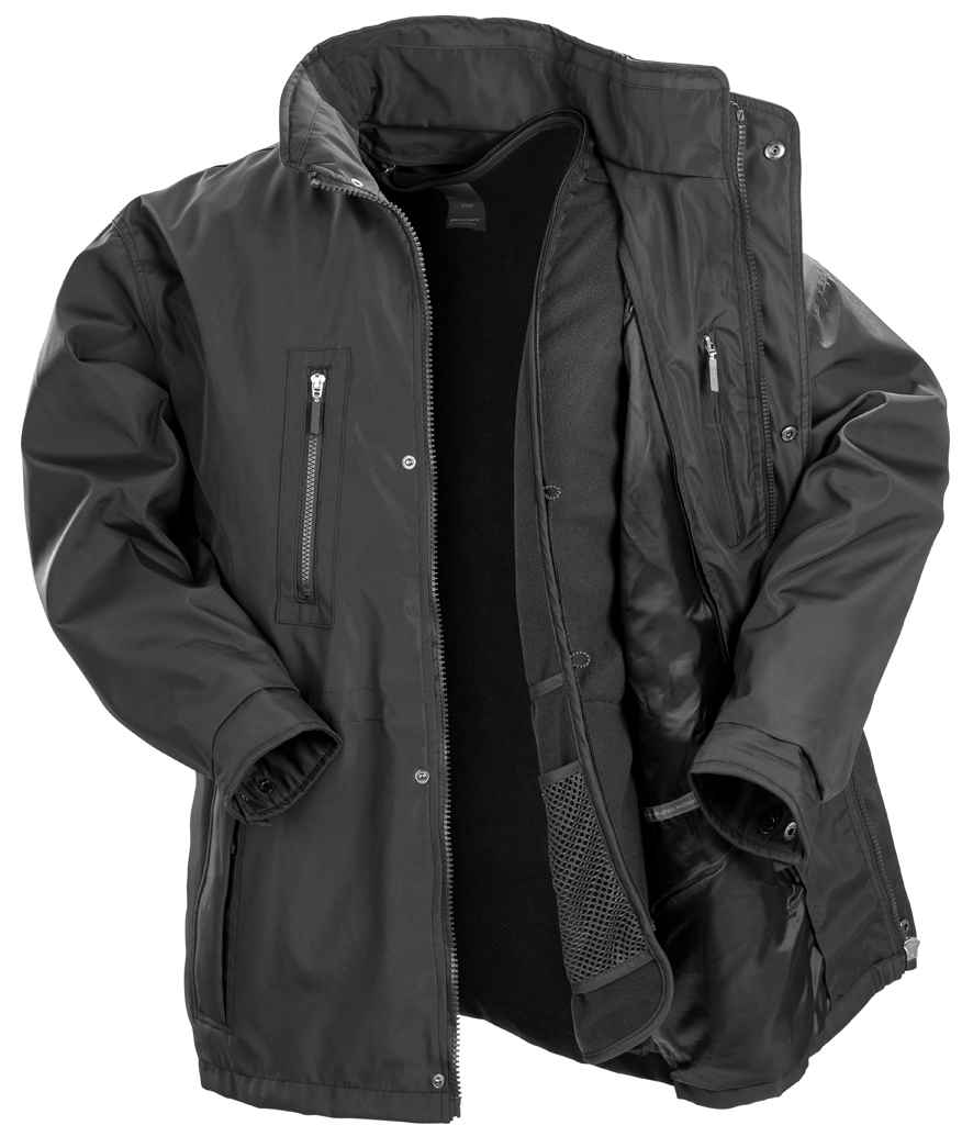 Result City Executive Jacket | Black - Lancashire Teamwear
