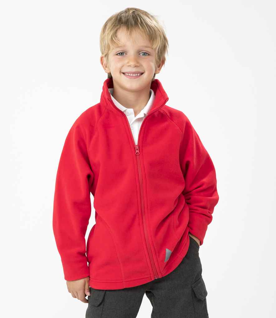 Result Core Kids/Youths Micro Fleece Jacket | Red - Lancashire Teamwear