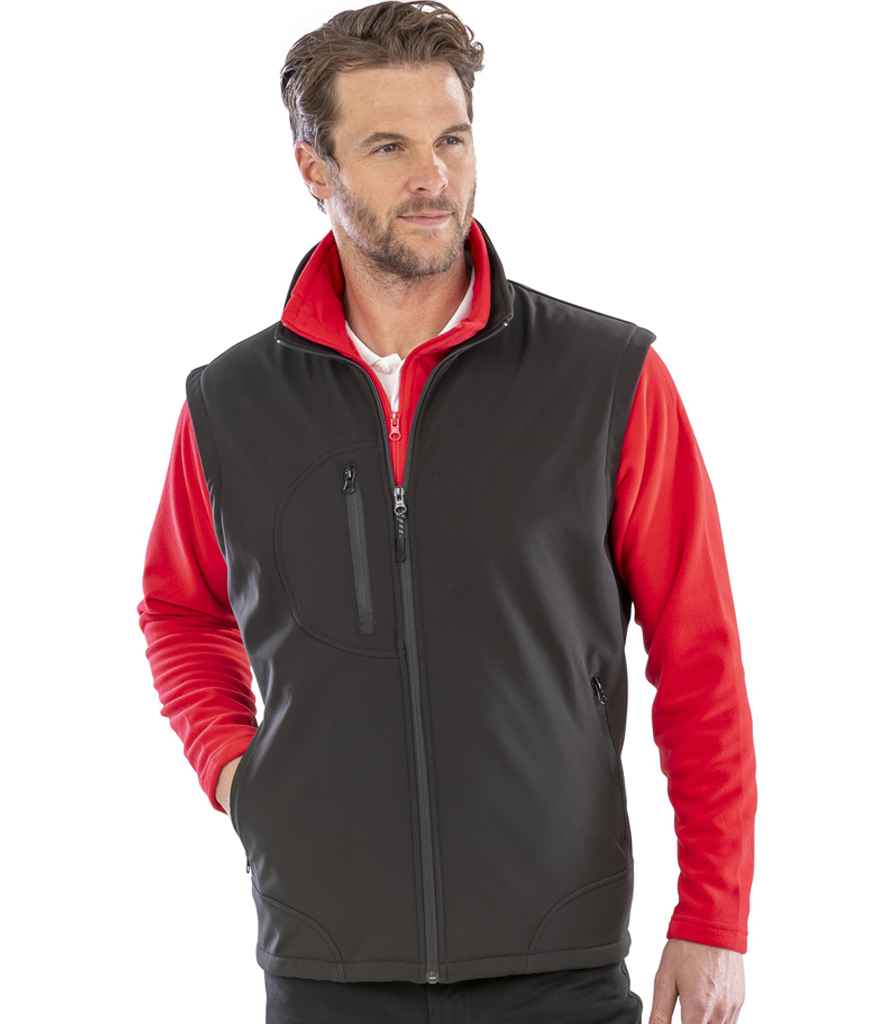 Result Soft Shell Bodywarmer | Black/Black Gilet - Lancashire Teamwear