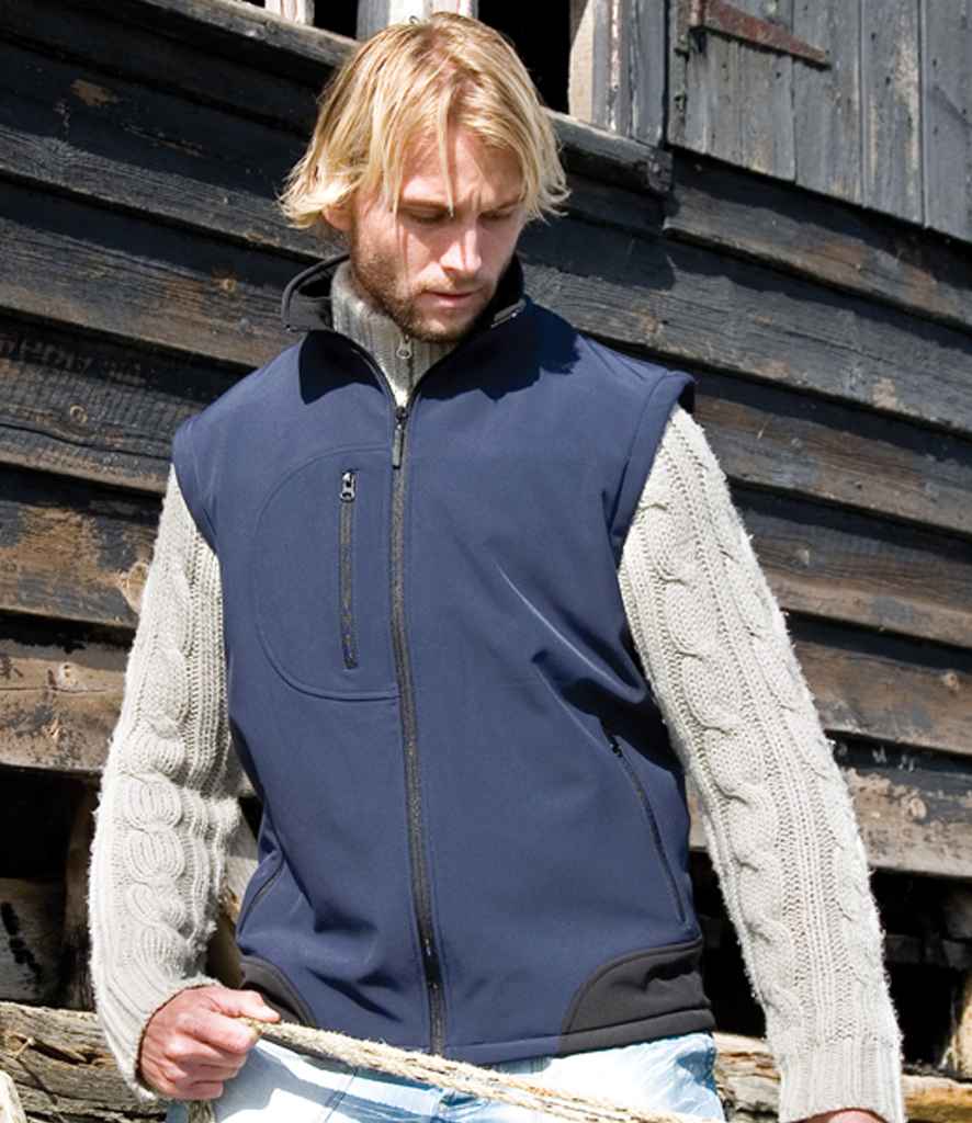 Result Soft Shell Bodywarmer | Navy/Black Gilet - Lancashire Teamwear