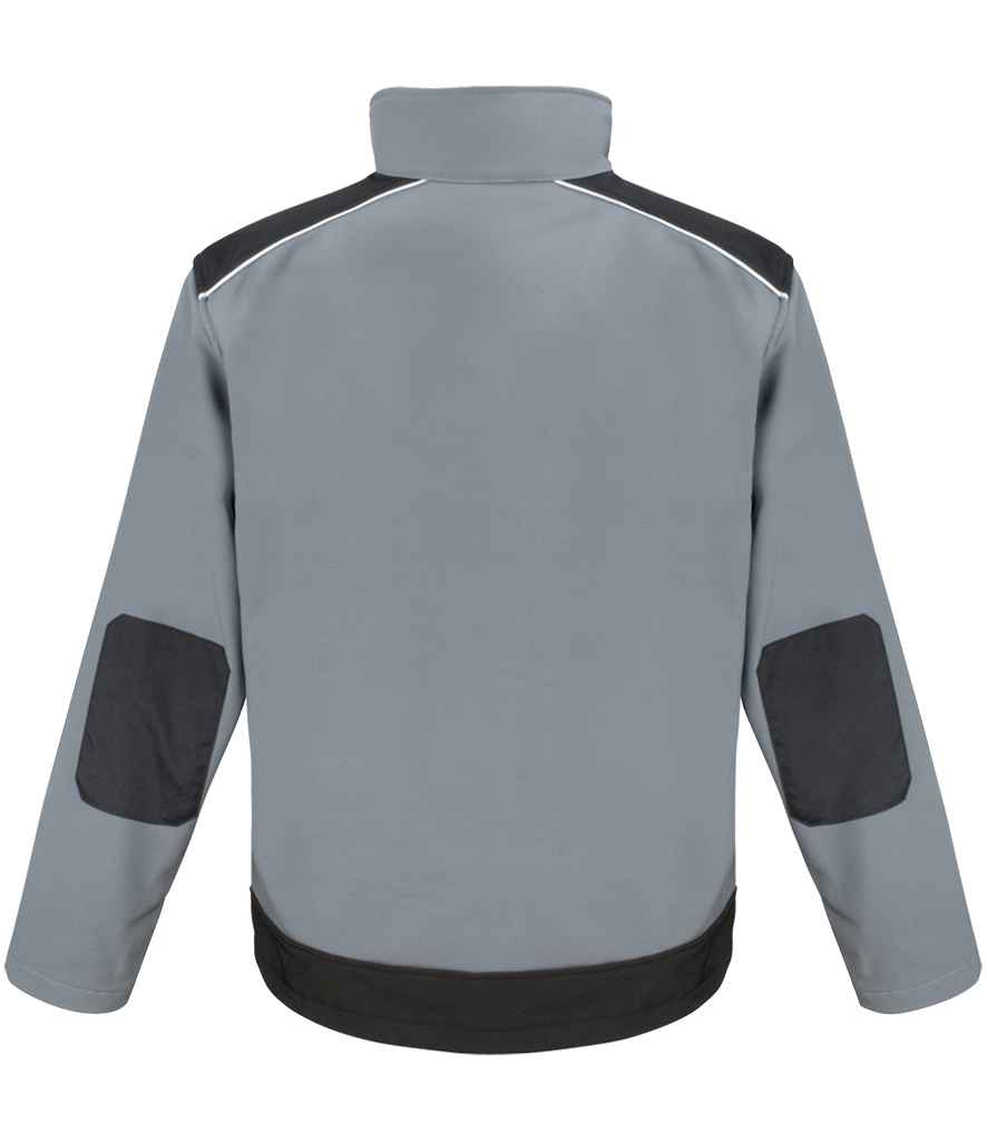 Result Work-Guard Ripstop Soft Shell Jacket | Grey/Black - Lancashire Teamwear