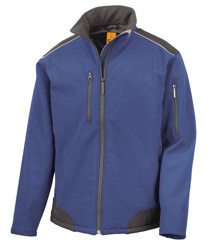 Result Work-Guard Ripstop Soft Shell Jacket | Royal Blue/Black - Lancashire Teamwear
