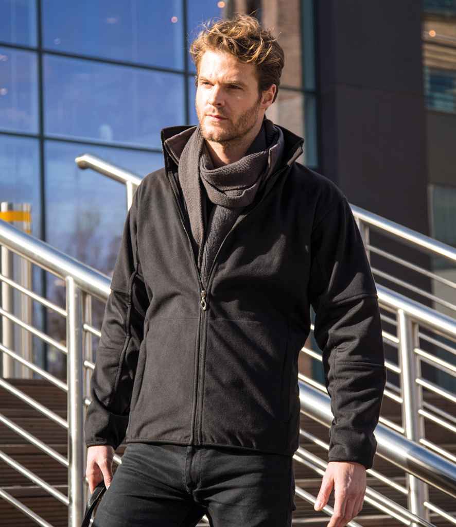 Result Osaka Combed Pile Soft Shell Jacket | Black - Lancashire Teamwear