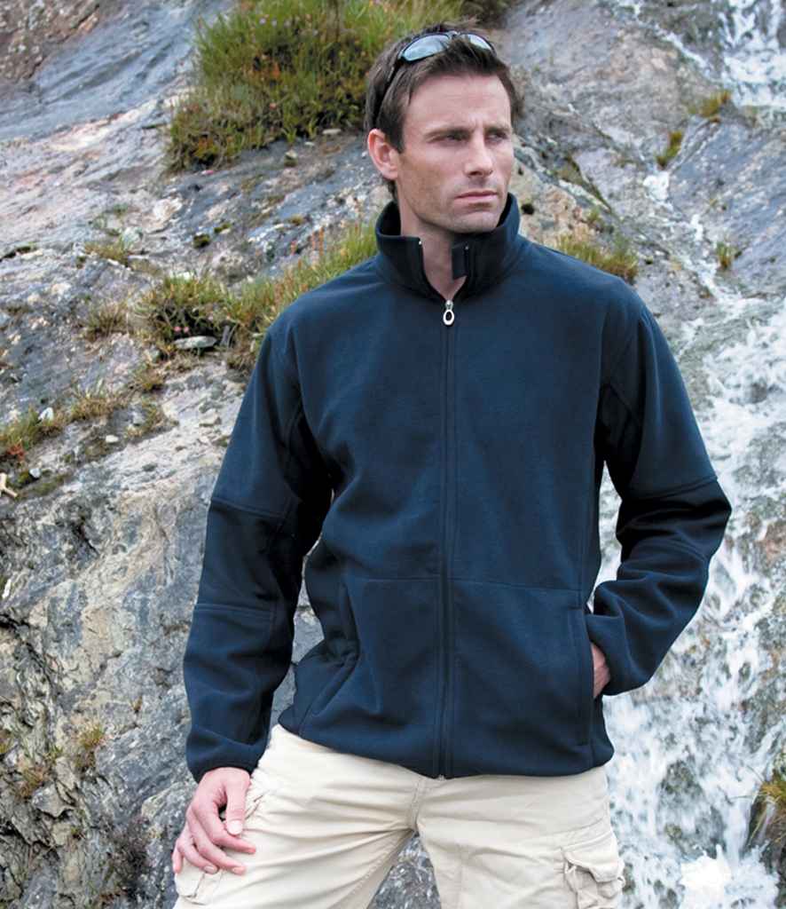 Result Osaka Combed Pile Soft Shell Jacket | Navy - Lancashire Teamwear