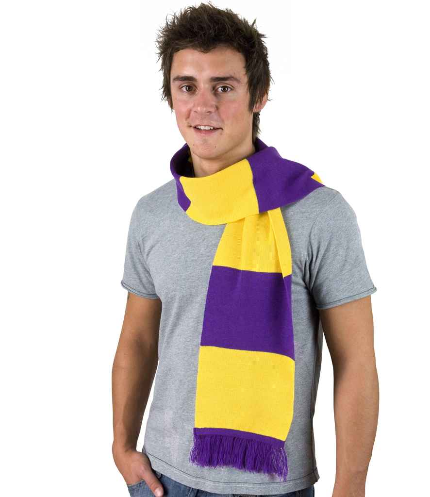 Result Team Scarf | Purple/Yellow - Result Winter Essentials - Lancashire Teamwear