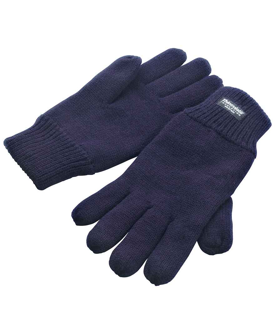 Result Classic Lined Thinsulate™ Gloves | Navy - Result Winter Essentials - Lancashire Teamwear