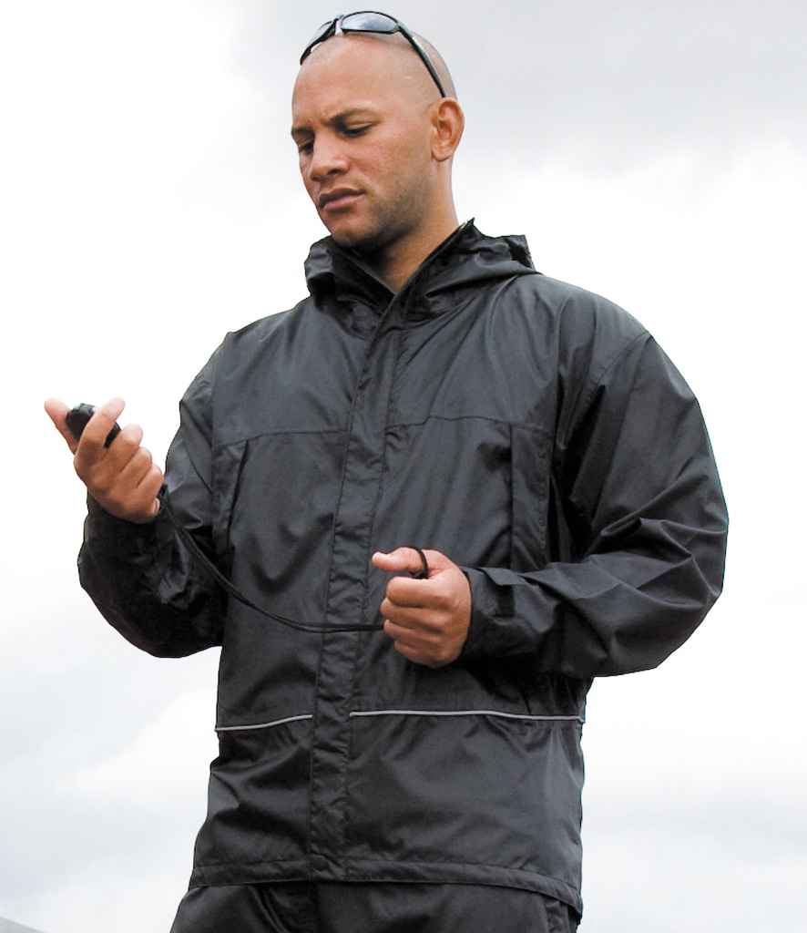 Result Waterproof 2000 Ripstop Team Jacket | Black - Lancashire Teamwear