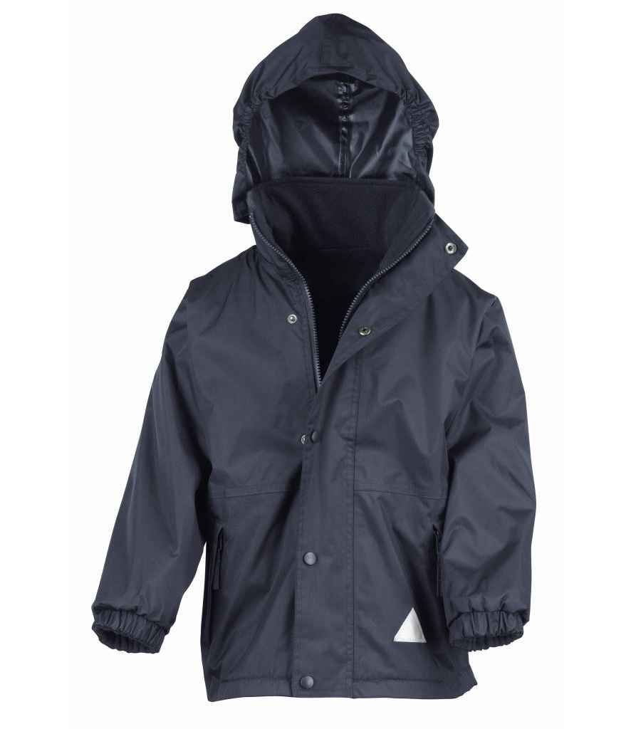 Result Kids/Youths Fleece Lined StormDri 4000 Jacket | Navy/Navy - Lancashire Teamwear