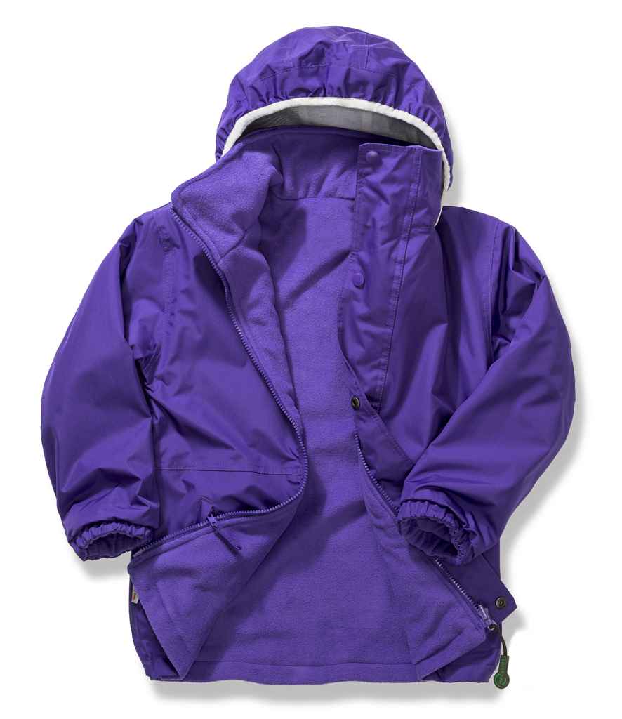 Result Kids/Youths Fleece Lined StormDri 4000 Jacket | Purple/Purple - Lancashire Teamwear