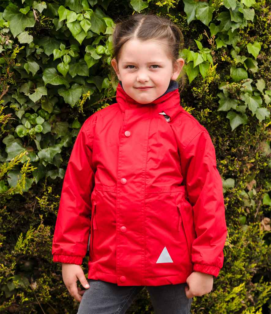 Result Kids/Youths Fleece Lined StormDri 4000 Jacket | Red/Navy - Lancashire Teamwear