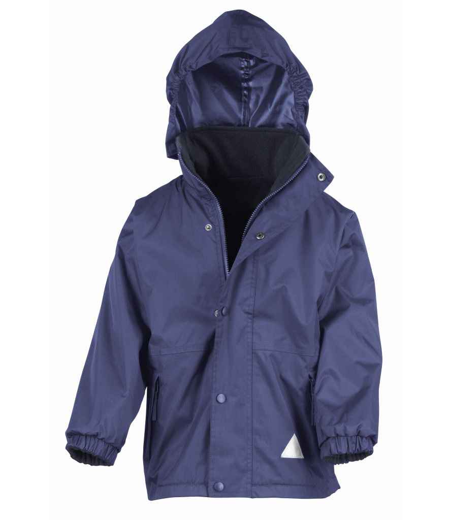 Result Kids/Youths Fleece Lined StormDri 4000 Jacket | Royal Blue/Navy - Lancashire Teamwear