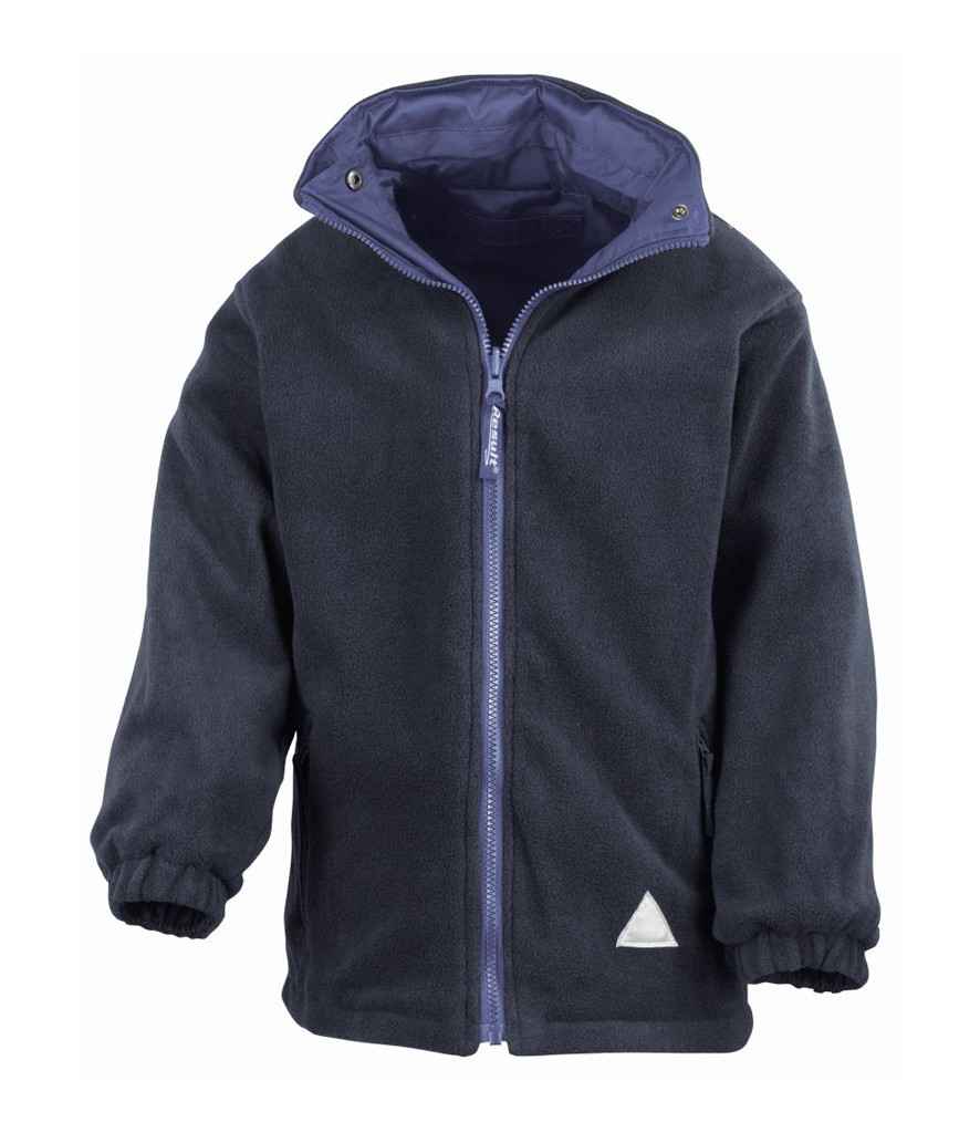 Result Kids/Youths Fleece Lined StormDri 4000 Jacket | Royal Blue/Navy - Lancashire Teamwear