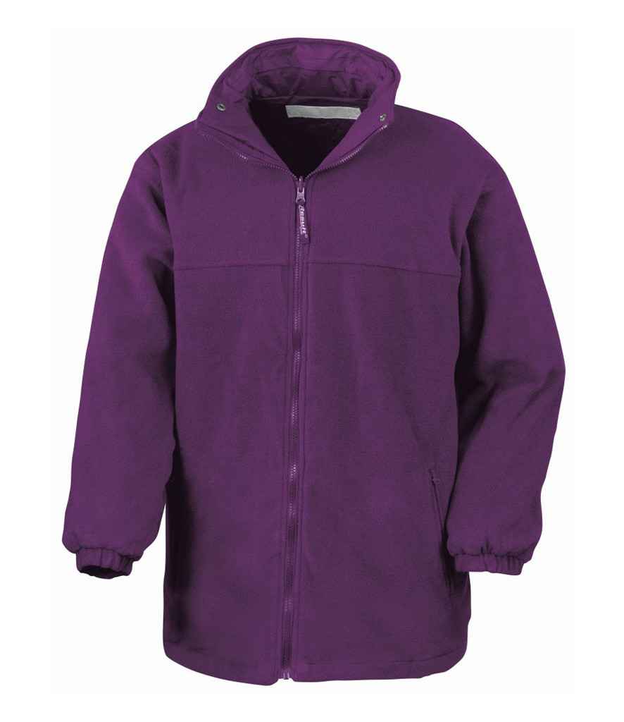 Result Fleece Lined StormDri 4000 Waterproof Jacket | Purple/Purple - Lancashire Teamwear