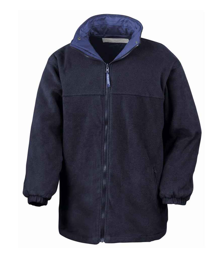 Result Fleece Lined StormDri 4000 Waterproof Jacket | Royal Blue/Navy - Lancashire Teamwear