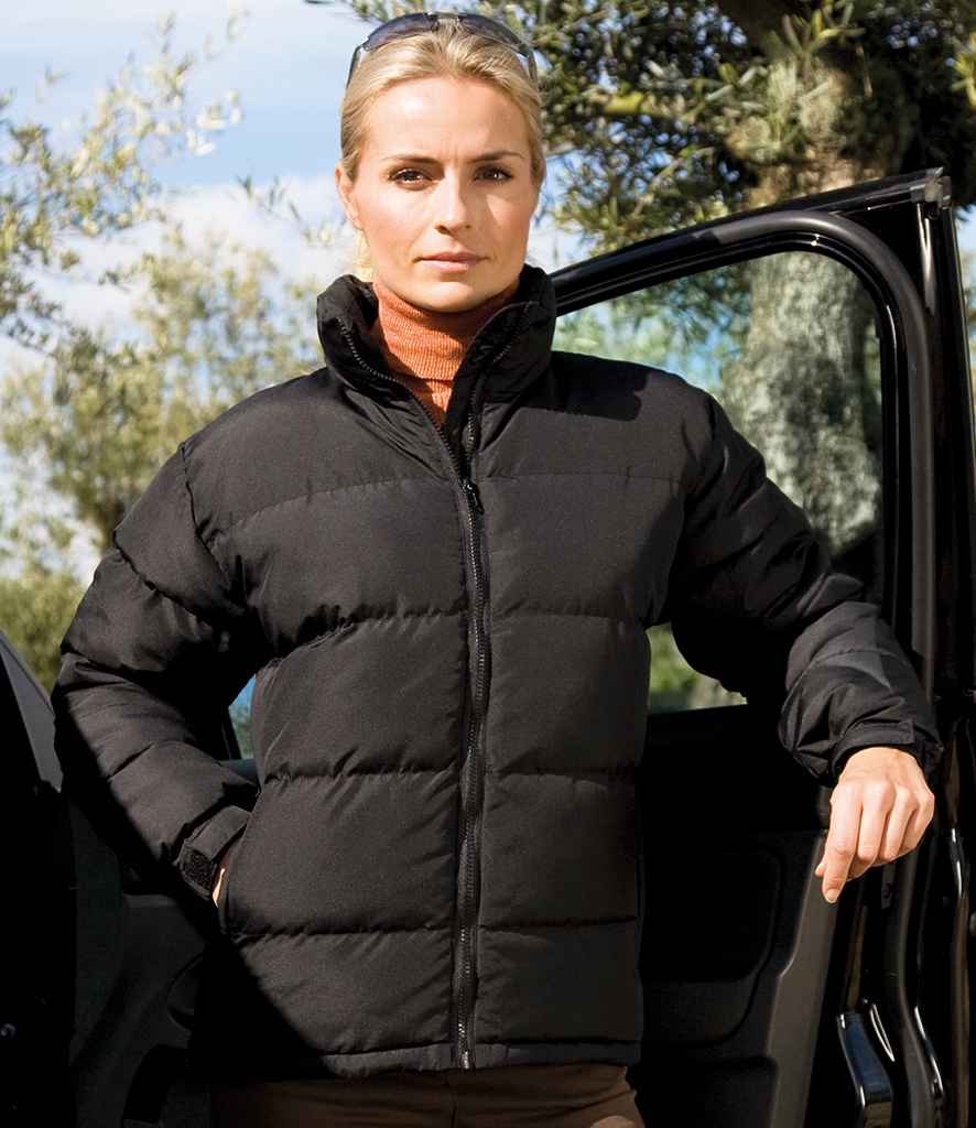 Result Genuine Recycled Ladies Holkham Down Feel Jacket | Black - Lancashire Teamwear
