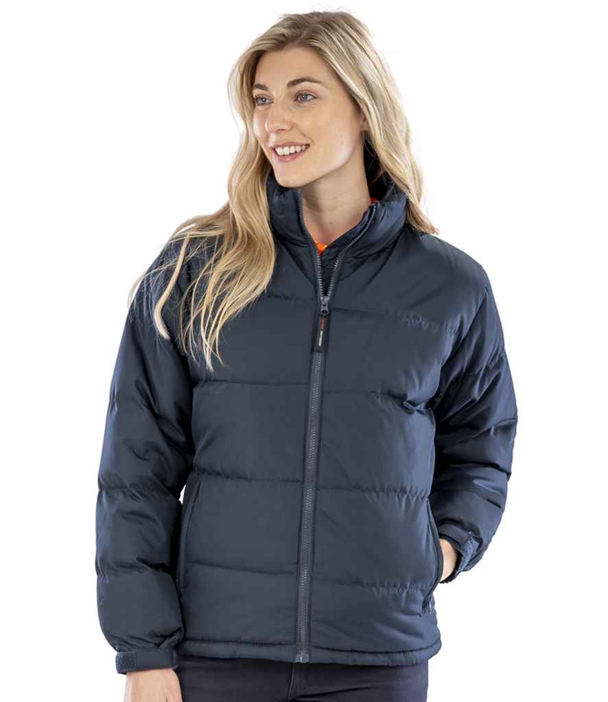 Result Genuine Recycled Ladies Holkham Down Feel Jacket | Navy - Lancashire Teamwear