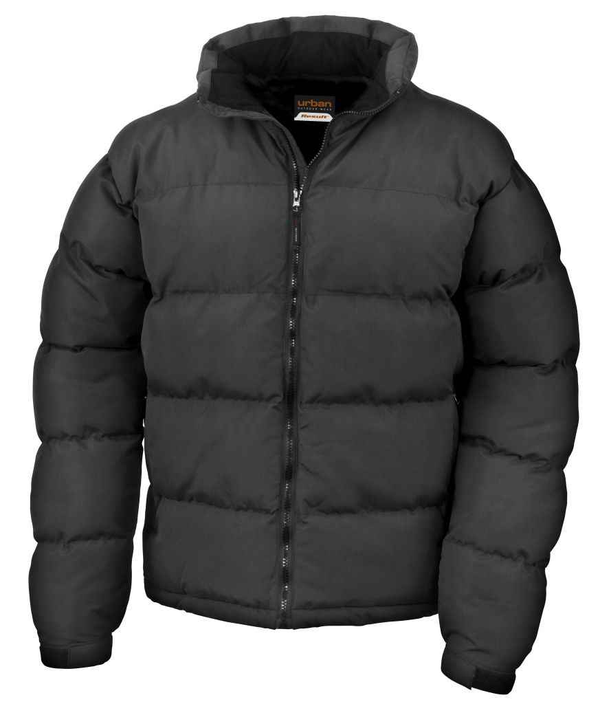 Result Urban Holkham Down Feel Jacket | Black - Lancashire Teamwear