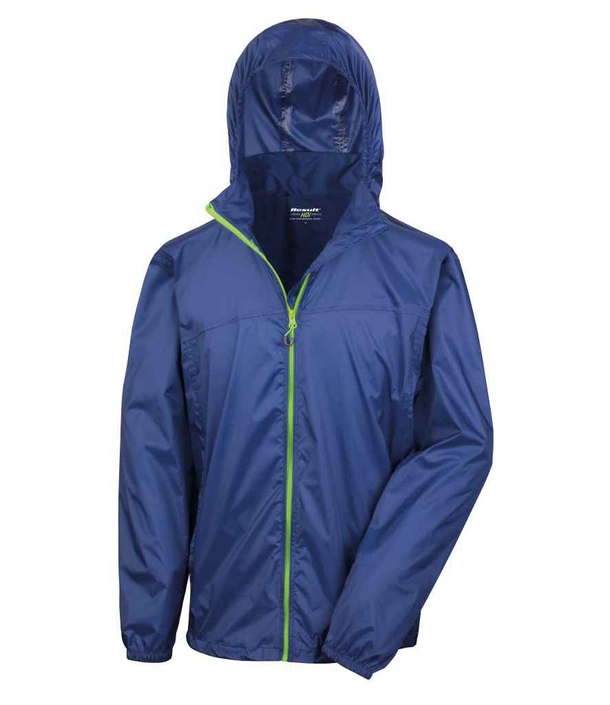 Result Urban HDi Quest Stowable Jacket | Navy/Lime Green - Lancashire Teamwear