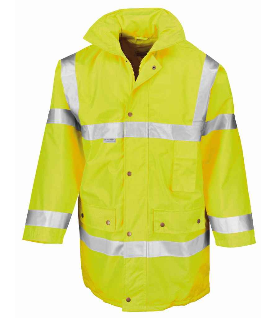 Result Safe-Guard Hi-Vis Safety Jacket | Yellow - Lancashire Teamwear