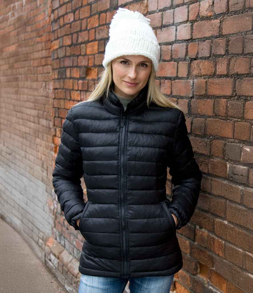 Result Urban Ladies Ice Bird Padded Jacket | Black - Lancashire Teamwear