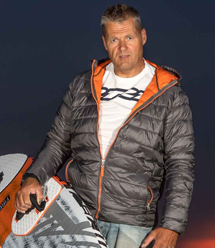 Result Urban Snow Bird Padded Jacket | Grey/Orange - Lancashire Teamwear