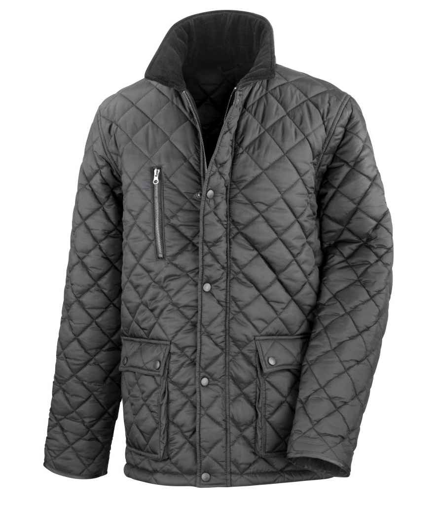 Result Urban Cheltenham Gold Jacket | Black - Lancashire Teamwear