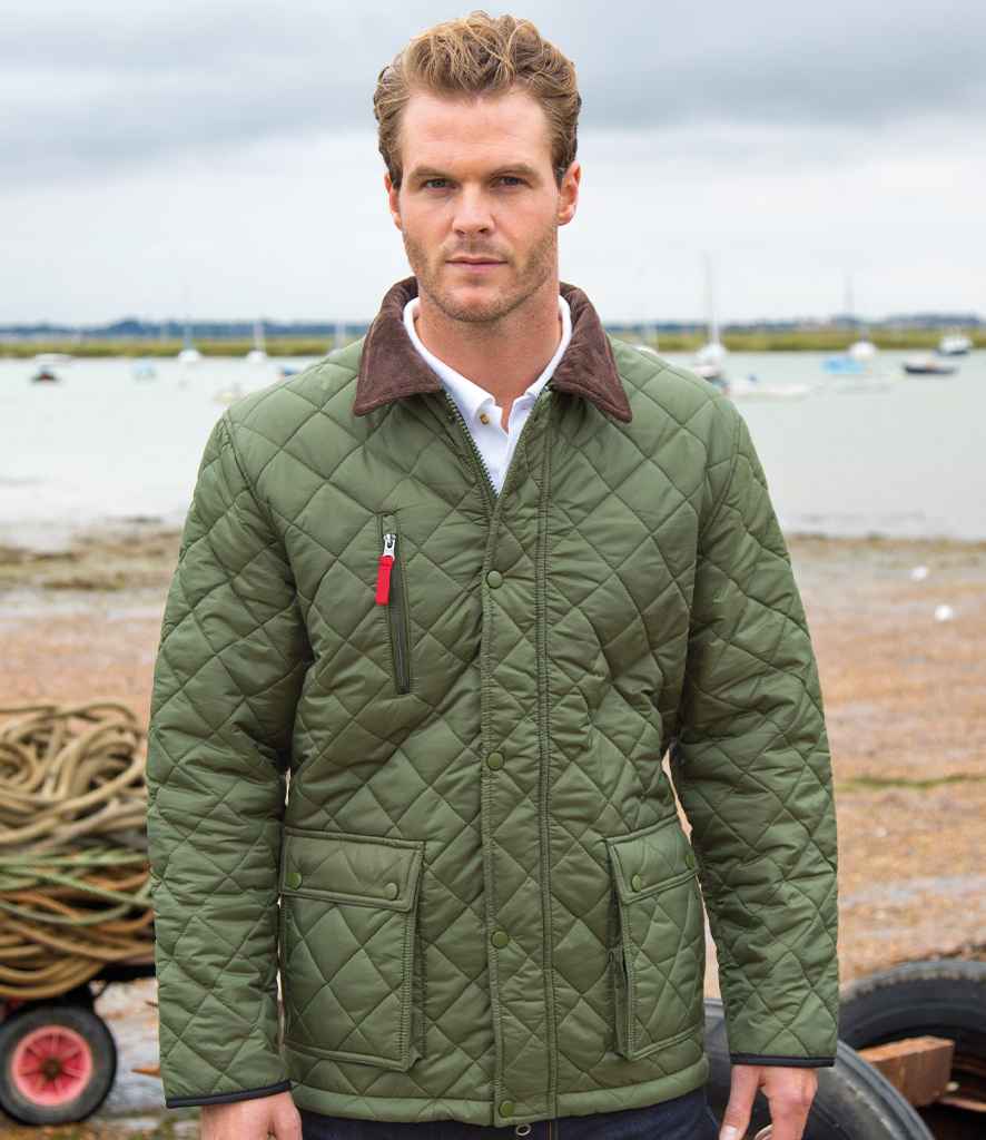 Result Urban Cheltenham Gold Jacket | Olive Green - Lancashire Teamwear