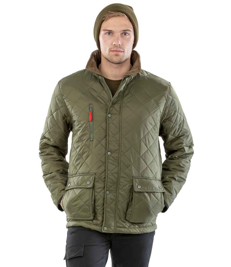 Result Urban Cheltenham Gold Jacket | Olive Green - Lancashire Teamwear