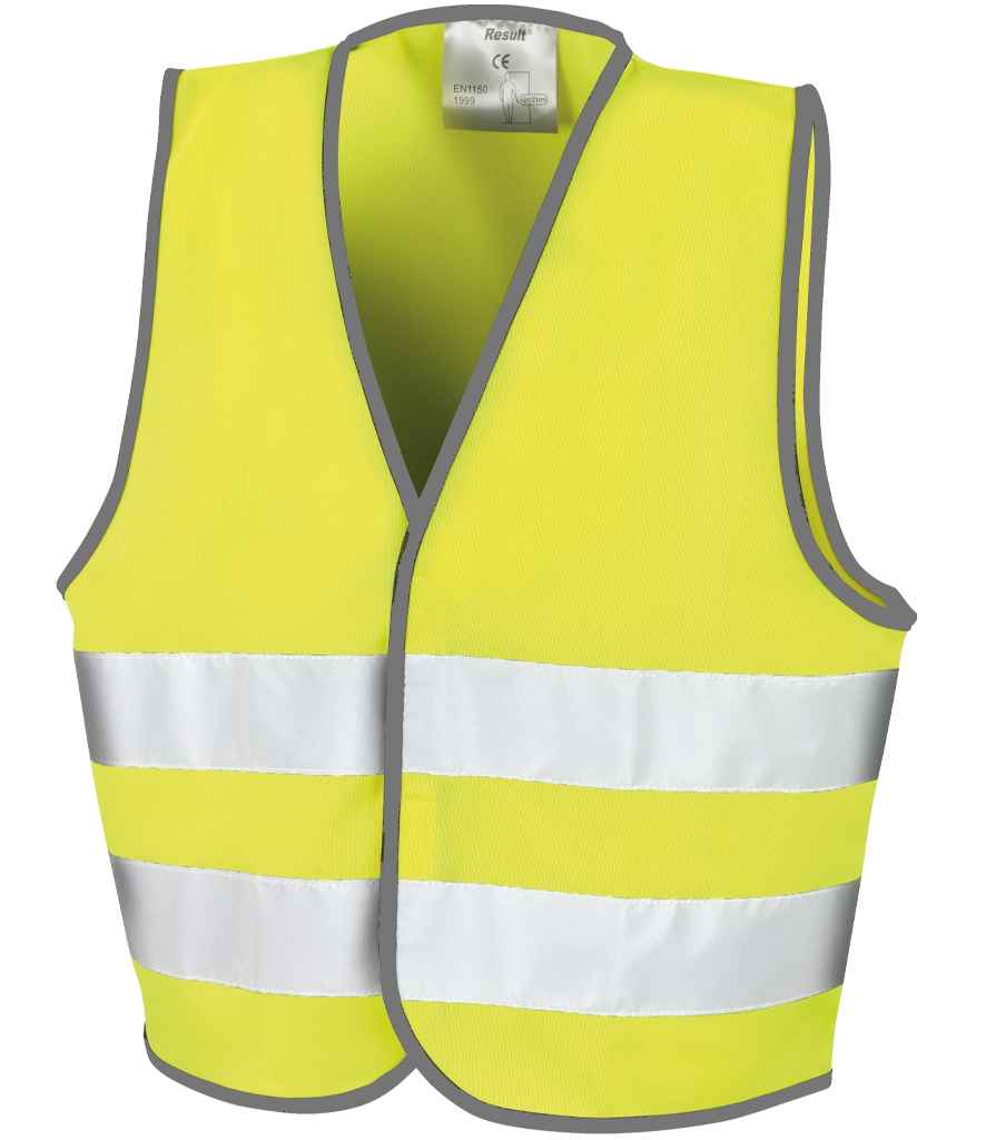 Result Core Kids Hi-Vis Safety Vest Fluorescent Yellow