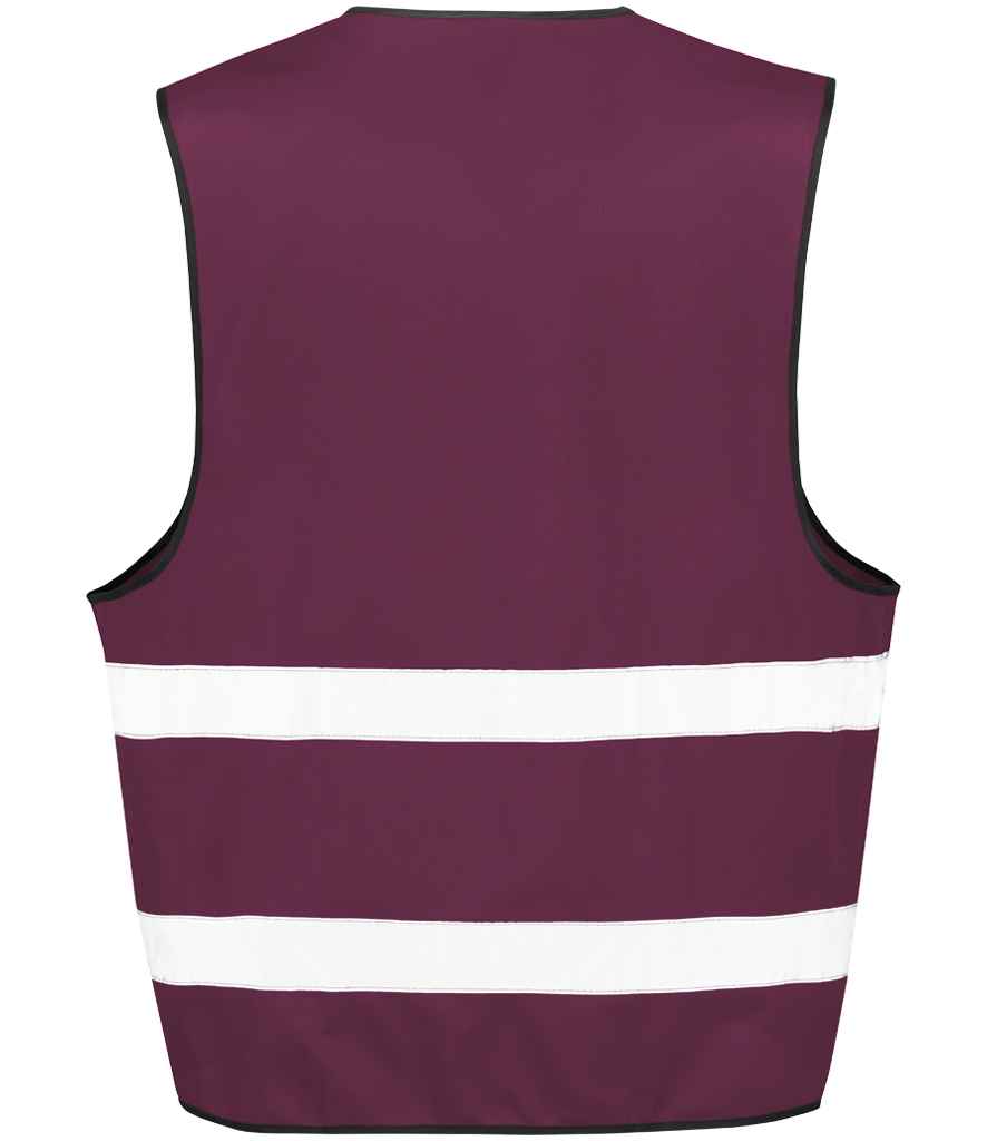 Result Core Enhanced Vis Vest | Burgundy Waistcoat - Lancashire Teamwear