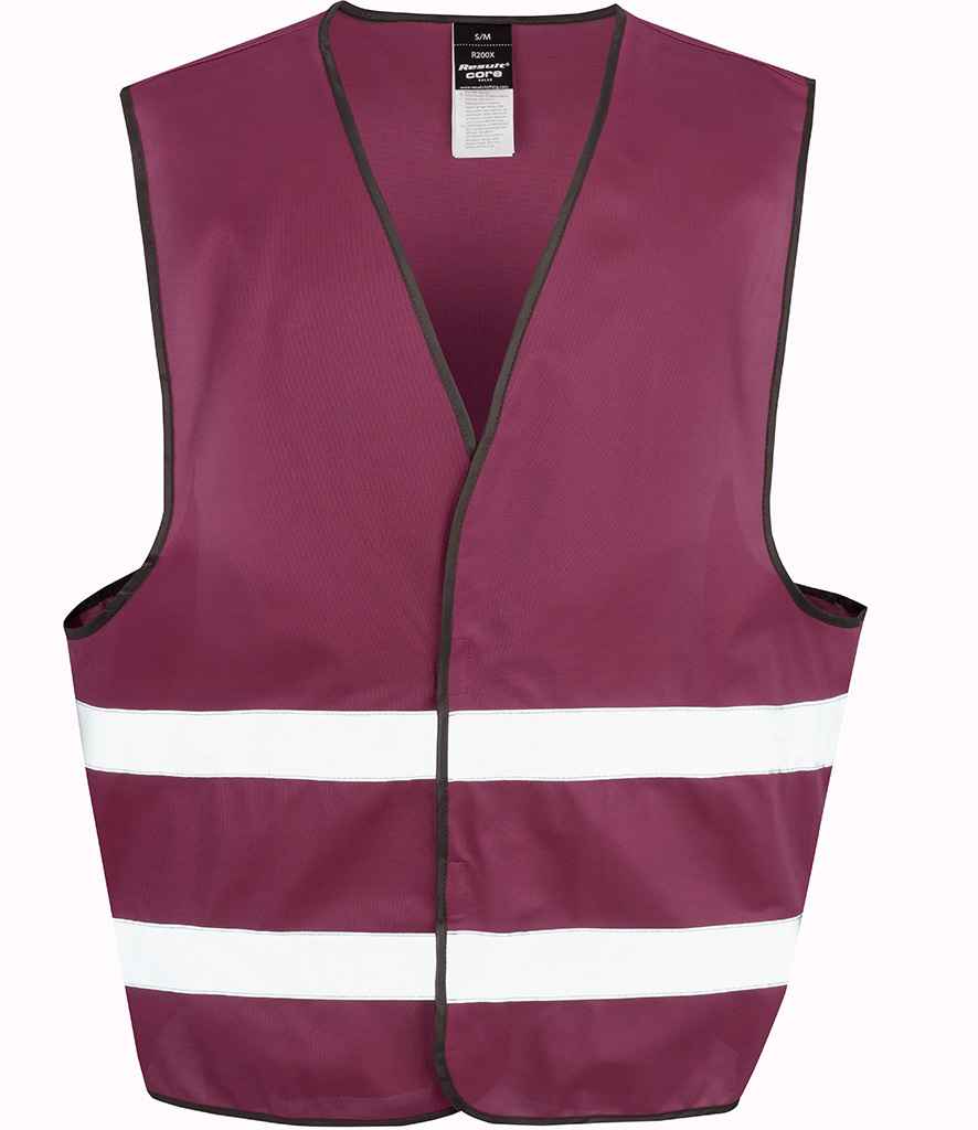 Result Core Enhanced Vis Vest Burgundy