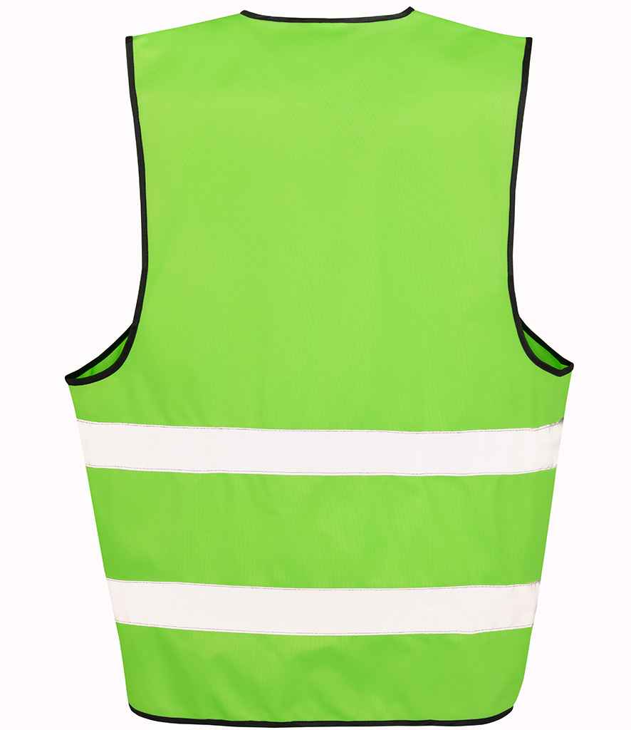 Result Core Enhanced Vis Vest | Lime Green Waistcoat - Lancashire Teamwear