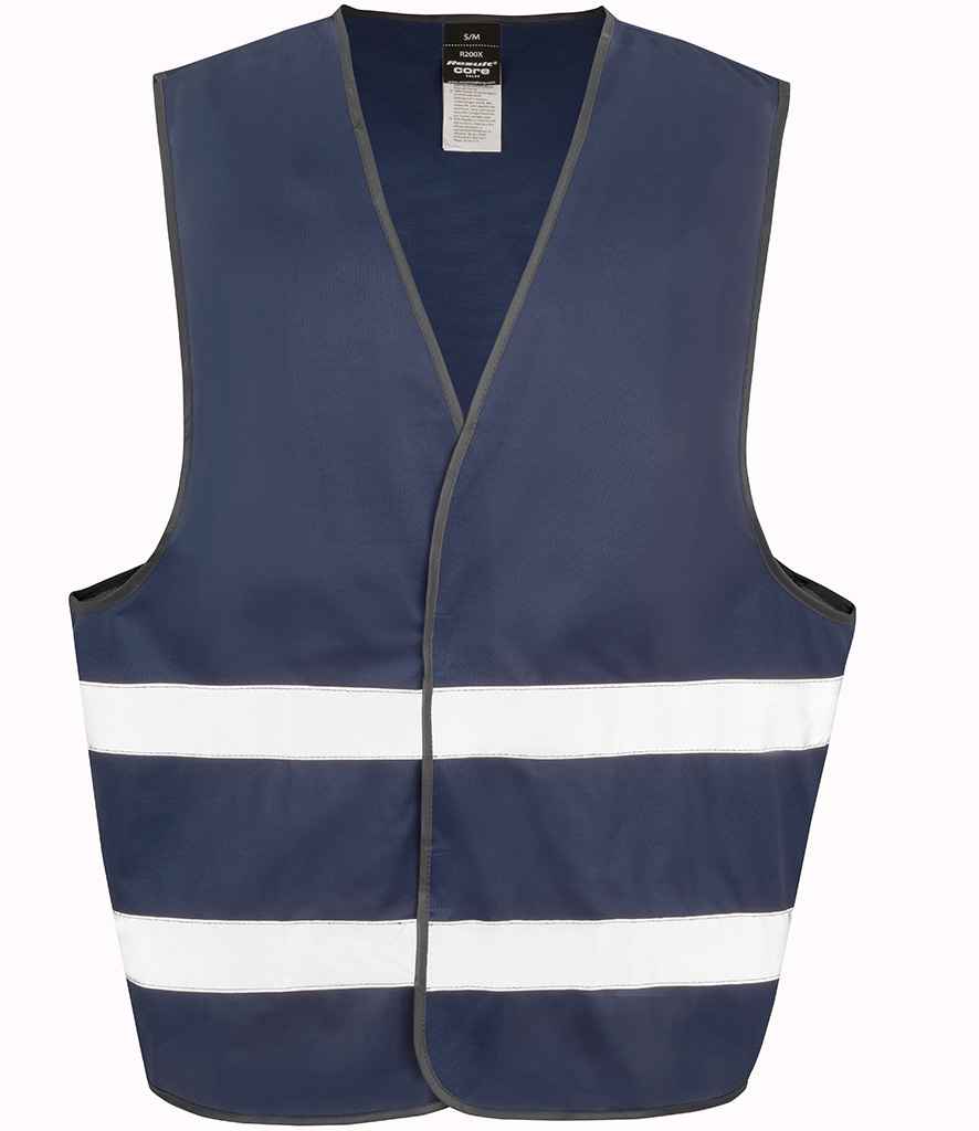 Result Core Enhanced Vis Vest | Navy Waistcoat - Lancashire Teamwear