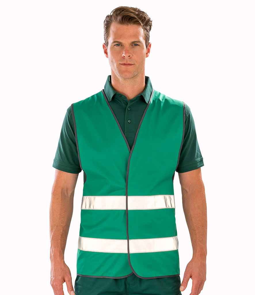 Result Core Enhanced Vis Vest | Paramedic Green Waistcoat - Lancashire Teamwear