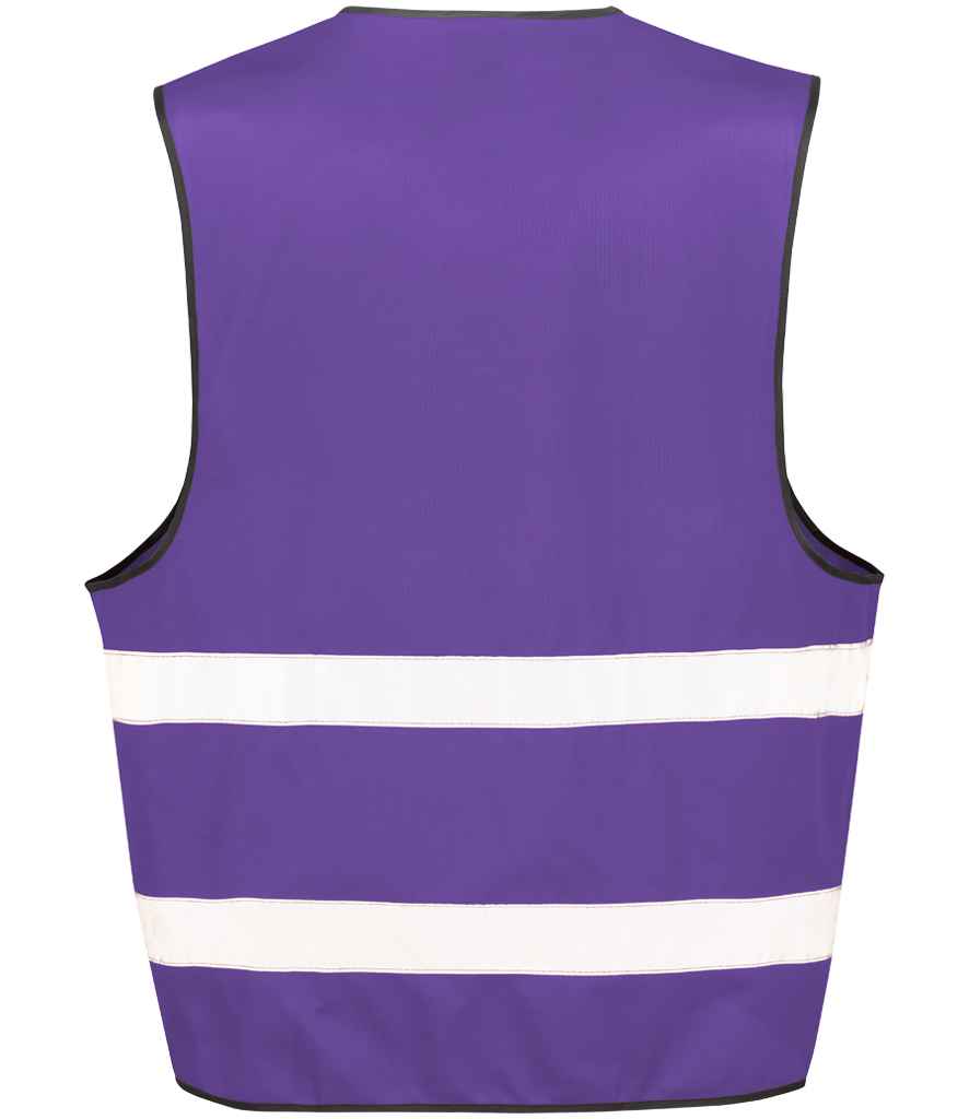 Result Core Enhanced Vis Vest | Purple Waistcoat - Lancashire Teamwear