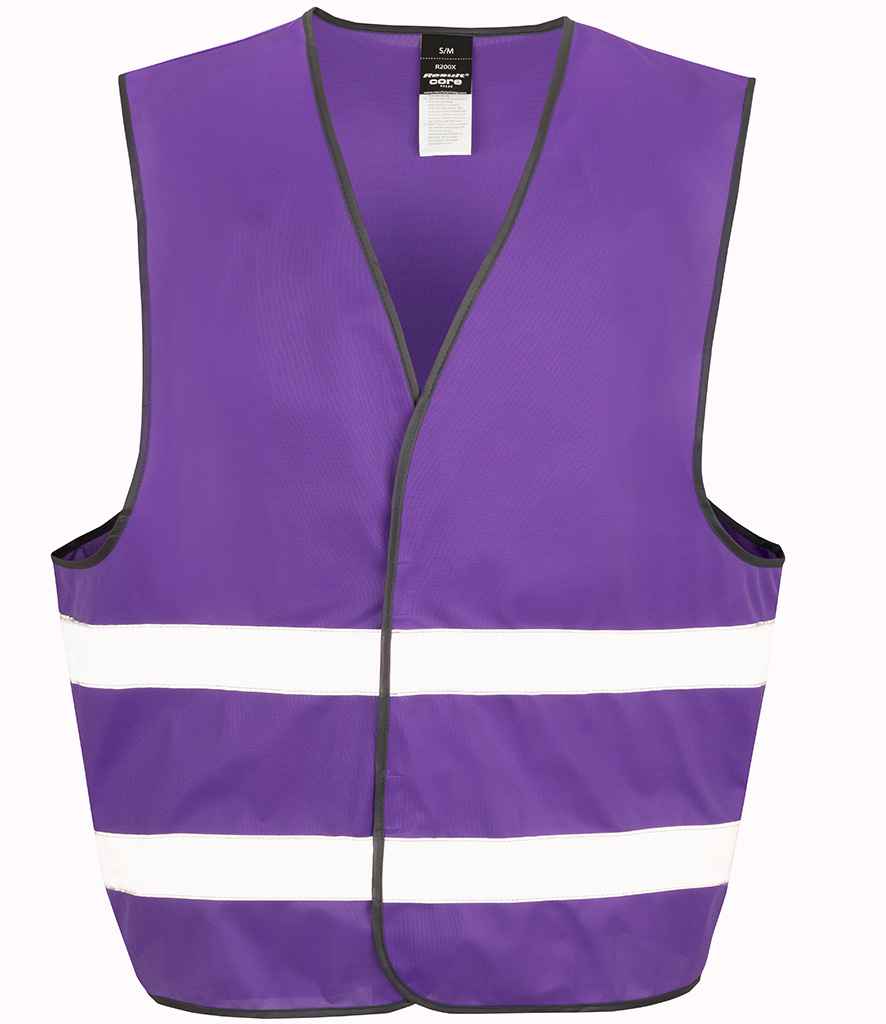 Result Core Enhanced Vis Vest | Purple Waistcoat - Lancashire Teamwear