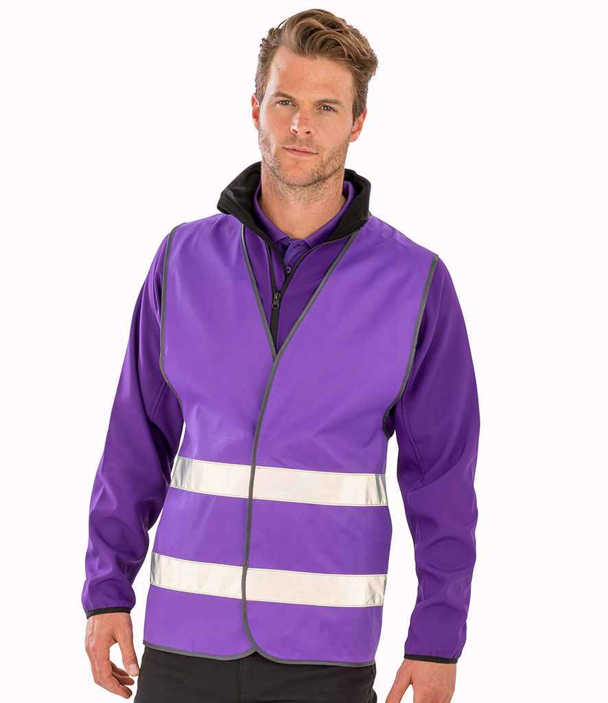 Result Core Enhanced Vis Vest | Purple Waistcoat - Lancashire Teamwear