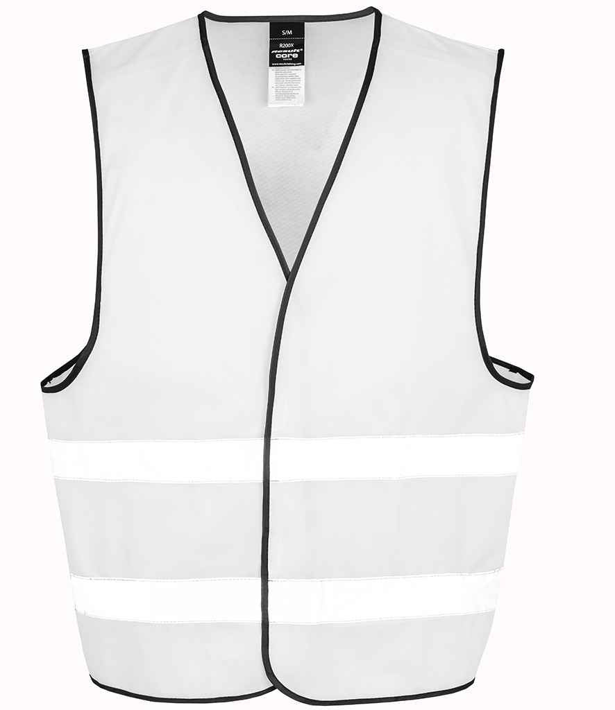 Result Core Enhanced Vis Vest | White Waistcoat - Lancashire Teamwear