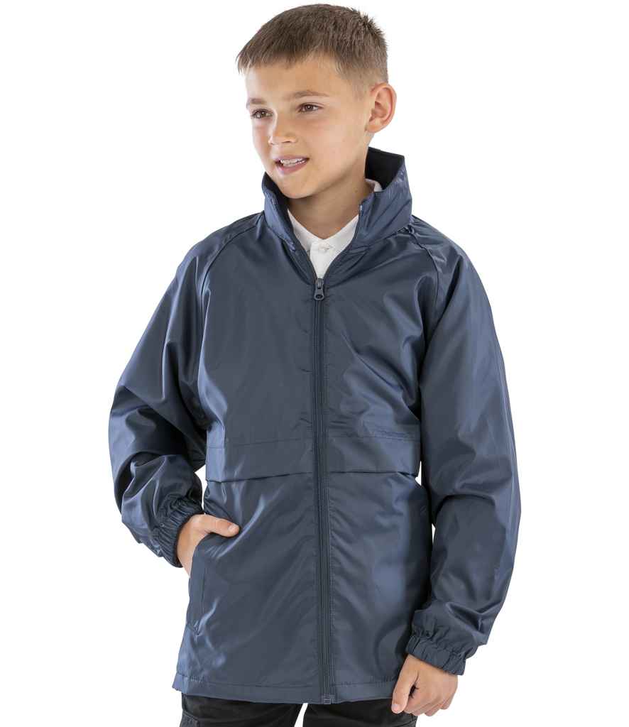 Result Core Kids Micro Fleece Lined Jacket | Navy - Lancashire Teamwear