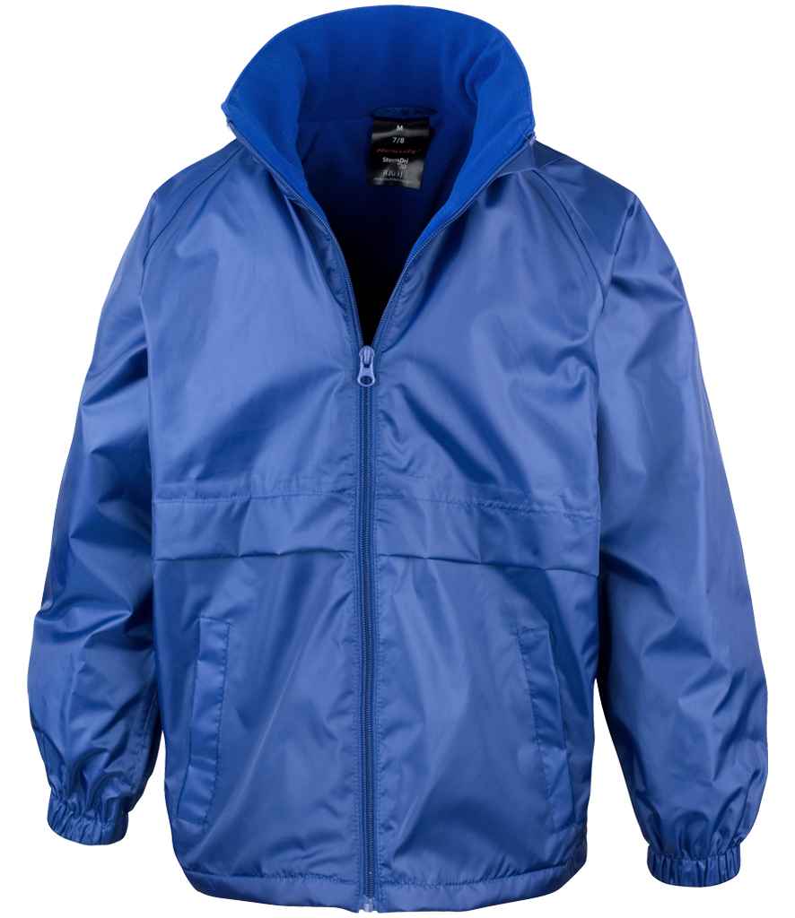 Result Core Kids Micro Fleece Lined Jacket | Royal Blue - Lancashire Teamwear