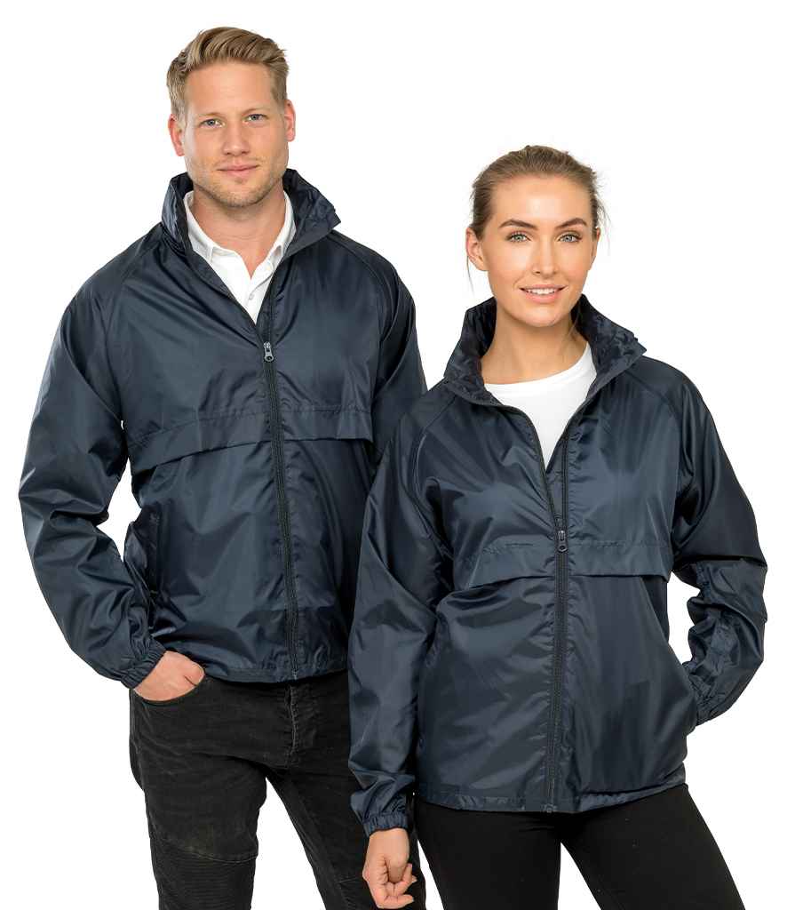 Result Core Lightweight Lined Waterproof Jacket | Navy - Lancashire Teamwear